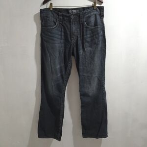 Silver | Gordie Men's Dark Blue Almost Grey Straight Leg Jeans